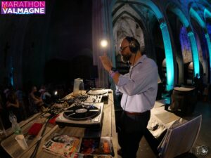 Jens-Ingo aux platines au Marathon de Valmagne