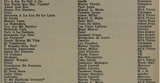 Argentine All Time Bestseller Records (1962)